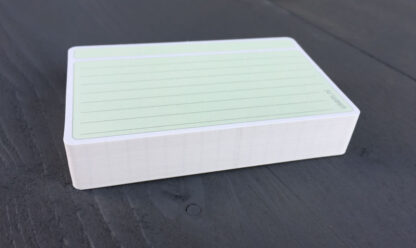 A fresh stack of ruled usem note cards