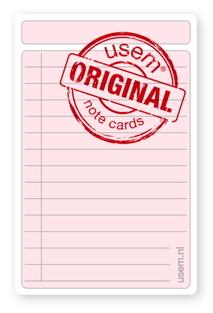 Original usem to do cards pink
